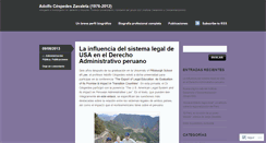 Desktop Screenshot of adolfocespedes.net